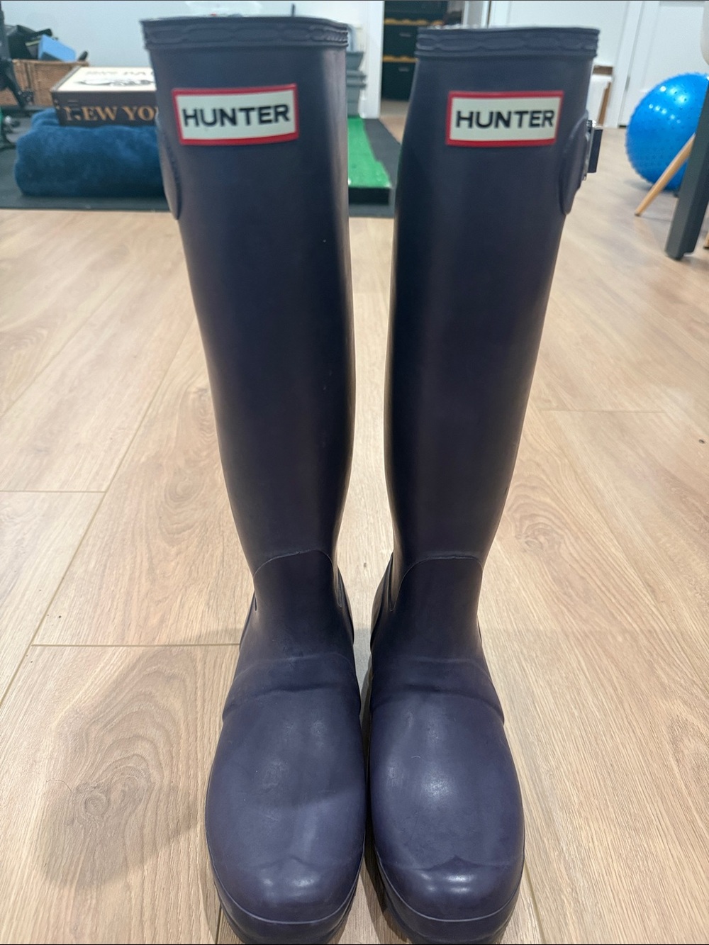 Hunter Tall Rain Boots in Deep Purple